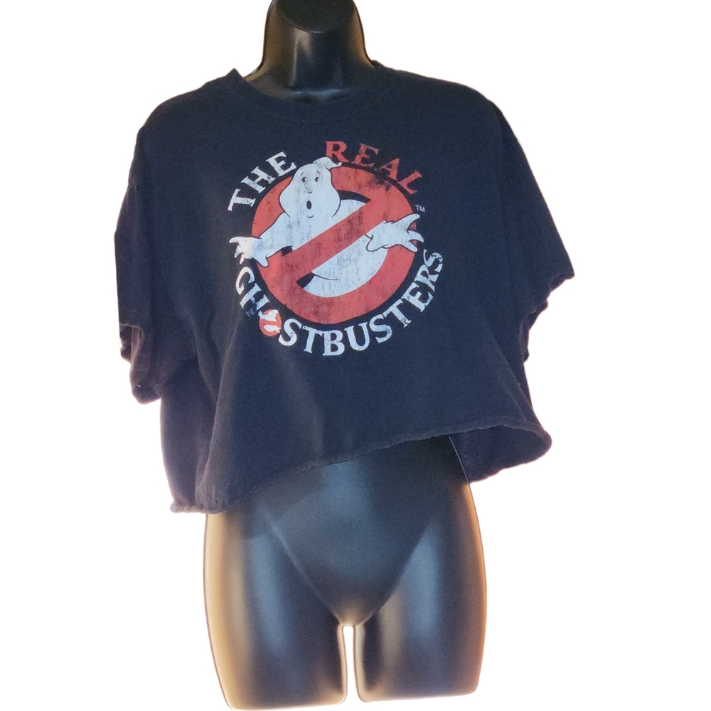 Ghostbusters grunge crop top